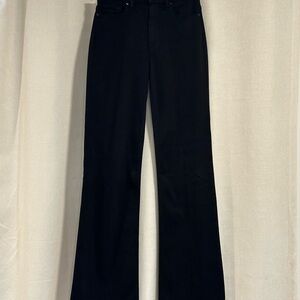 PAIGE Shadow Black Genevieve Flare Wide Leg Jeans - Size 27